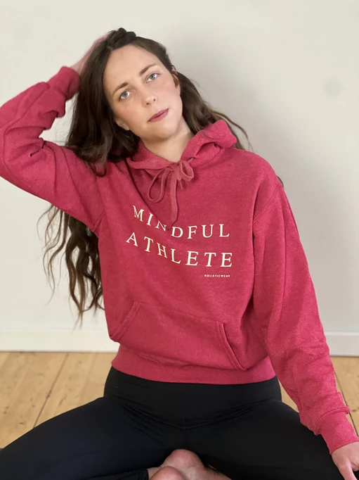 MINDFUL ATHLETE röd hoodie