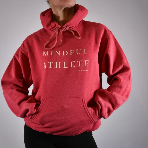 MINDFUL ATHLETE röd hoodie