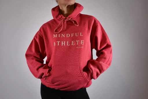 MINDFUL ATHLETE röd hoodie